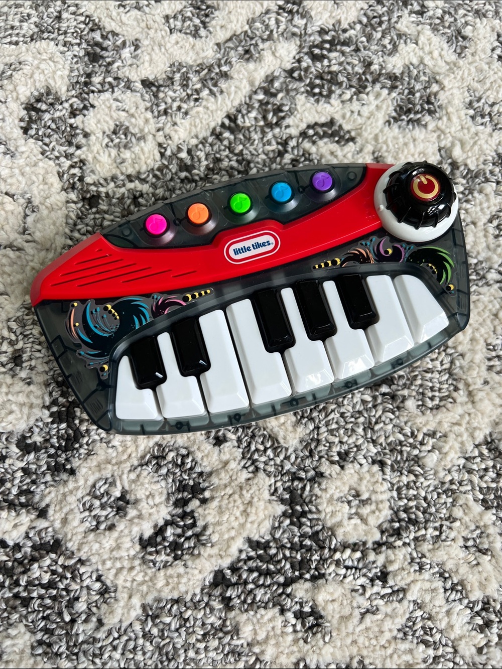 Little Tikes Red Kids Electronic Keyboard with Colorful Buttons